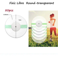 50pcs Freestyle Libre Sports Adhesive Patches Fixic Portable Freestyle Life Sensors Cover Waterproof Breathable