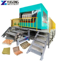 Fully Automatic Egg Tray Machine Egg Dish Carton Production Line Equipment Egg Tray Making Machine for Sale