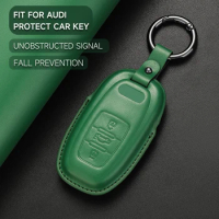 Leather Remote Control Car Key Cover Protection Case For Audi A1 A3 A4 A5 A6 A7 A8 Q2 Q3 Q5 Q7 Q8 S3 S4 S5 S6 S7 B6 B7 B8 RS TT