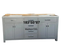 Tủ Lavabo Madison 72W (Màu trắng,Màu xám) – Hàng duy nhất, mới nguyên thùng!