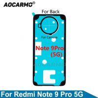 Aocarmo For XiaoMi Redmi Note 9 Pro 5G Back Cover Adhesive Camera Lens Sticker Glue Replacement