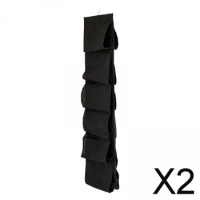 2xHanging Shoes Rack Strong Over Organizer Complete Pocket to door Wardrobe