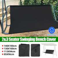 2/3 Seater Swing Cover Waterproof Chair Bench Replacement Patio Garden Outdoor Swing Case Chair Cushion Backrest Dust Cover
