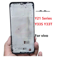 Rikey-LCD กรอบด้านหน้าสำหรับ Vivo กรอบกลางสำหรับ Y21S Y21T Y33S Y33T Y21A Y21G Y21E Y21