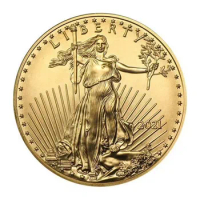 2023 USA Liberty Gold Coins America Eagle Gold Plated Commemorative Coins For Collection Gift Home Decor
