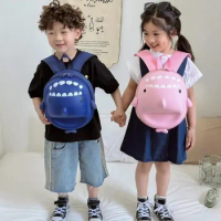 Anime Kindergarten Schoolbag Kawaii Kids Backpack Cartoon Shark Eggshell Bag Male Female Cute Go Out Baby Backpack Reduce Burden