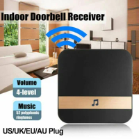 Wireless WiFi Doorbell Door Chime, DingDong Video Door Bell Receiver, Non Interference, Multiple Cho