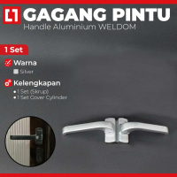 WELDOM Handle Gagang Pintu Swing Aluminium 0816 Besar Powder Coat