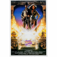 Indiana Jones Raiders of The Lost Ark 10th Anniversary vintage poster