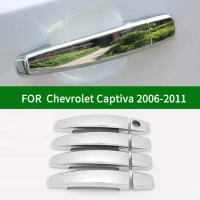 For Chevrolet Holden Captiva Daewoo Winstorm 2006-2011 chrome silver car side door handle cover trim 2007 2008 2009 2010