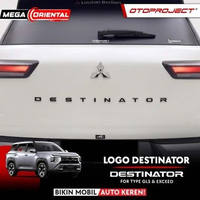 Otoproject Logo Destinator Mitsubishi Xforce GLS Exceed Glossy Black | Emblem Huruf Bagasi Belakang 