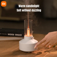 Xiaomi Retro Candlelight Silent Humidifier Kerosene Lamp Aroma Diffuser Air Humidifier USB Ultrasonic Essential Oil Diffuser