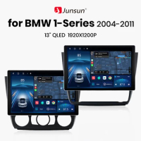 Junsun X7 MAX 13.1“ 2K AI Voice Wireless CarPlay Android Auto Car Radio for BMW 1-Series 1 Series E88 E82 E81 E87 2004 autoradio