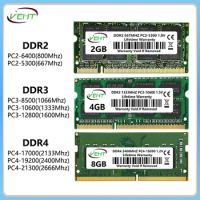 DDR3 DDR3L DDR4 4GB 8GB 16GB Laptop Memory Ram PC2 667 800 PC3 PC3L1066 1333 1600Mhz PC4 17000 19200 21300 SODIMM Memoria Ram