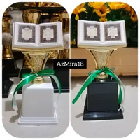 Piala/Trophy Penghargaan Prestasi Al-Qur'an Hanya Figur Kepala Qur'an