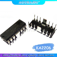 10PCS KA2206 DIP12 KA2206B DIP new and original IC Keyboard amp block speaker integrated block IC audio amplifier chip