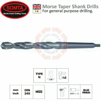 MTS Drill 35.5mm / Mata bor besi 35.5mm (Taper shank) HSS merk Somta