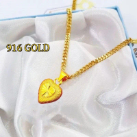 Emas 916 Original Lelong Chain Necklace Women Original Gold Rantai Birthday Gift for Women Gold 916