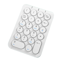 (มีในสต็อก) Wireless Number Pad Bluetooth Numeric Keypad Round Keycaps Numpad 22 Keys Rechargeable Number Keyboard **