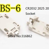 10Pcs BS6 BS-6 3V Battery Connector Socket Cases Boxes for BS-6 CR2025 CR2032 CR2016 Button Coin Cell Socket