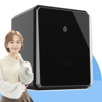 【發億金庫】智慧型防盜保險箱 X-4F（黑/白 雙色可選）(指紋 密碼 緊急開啟鑰匙)