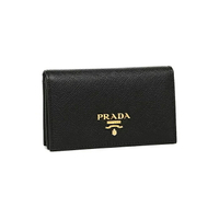 PRADA 名片卡夾 1MC122 QWA F0002 SAFFIANO METAL 可放零錢 (現+預)   ｜母親節滿額折$1500★滿$6800贈LAMCOME絕對完美唇膏(日進口 精巧版)【跨店APP下單回饋最高20%】