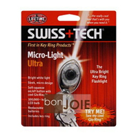 ::bonJOIE:: 美國進口 Swiss+Tech Micro-Light Ultra (含 LED 燈) 鑰匙圈 鑰匙扣 鑰匙環 Swiss Tech Micro Light White LED