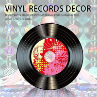 Đồ Trang Trí Tường Bản Ghi Vinyl, Treo Tường, Đồ Trang Trí Tường Bản Ghi CD Cổ Điển Thích Hợp Để Tra