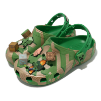 Crocs x 經典我的世界 聯名洞洞鞋 Minecraft Elevated Clog K 中大童 綠 克駱格 20847390H