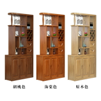 中式客廳雙面隔斷櫃 1.2米玄關櫃 實木間廳櫃 酒櫃 簡約鞋櫃 一體