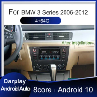 64GB radio android auto stereo car audio video multimedia player GPS navigation For BMW 3 series E90 E91 E92 E93