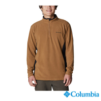 Columbia 哥倫比亞 男款 -防曬50刷毛半開襟上衣-棕色 UAE65580BN/FW22