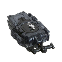 大賀屋 日貨 戰鬥陀螺 BURST GT B-141 透明黑 左迴旋 發射器 玩具 兒童玩具 正版 J00018331