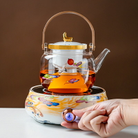 煮茶器全自動家用蒸汽玻璃煮茶壺泡茶燒水壺普洱電陶爐保溫蒸茶壺
