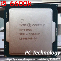Original Intel Core i5-6600K Quad-Core CPU i5 6600k 3.5GHz 6MB LGA1151 91W 14nm processor free shipping