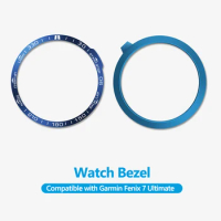 Smart Watch Scale Metal Bezel Compatible for Garmin Fenix 7/7S/7X Watch Bezel Smartwatch Accessories