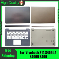 For Asus Vivobook S14 S406UA S406U S406 LCD Rear Lid Back Cover Front Bezel Palmrest Upper Bottom Base Case Hinge Cover Housing