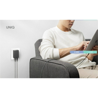 UNIQ Votre Slim Duo壁掛式20W雙孔快充頭/UNIQ HydeAir無線快充帶支架螢幕行動電源