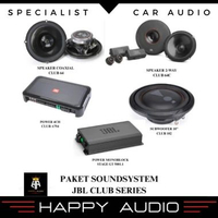 Paket Audio Mobil Full JBL CLUB SERIES - Speaker Split 2-Way Club 64C Coaxial Club 64 Power 4CH Club