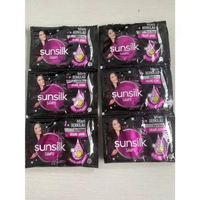 Shampoo Sampo Sachet Renceng Sunsilk Soft & Smooth, Black Shine, Conditioner Halus Lembut, Hitam Ber