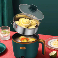 Mini Ramen Rice Hot Pot Food Dishes Warmer Noodles Multifunction Chinese Hot Pot Soup Bowl Electric Fondue Chinoise Cookware