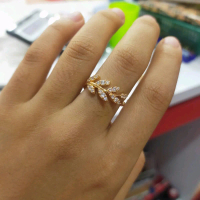 cincin model daun Rose Rings