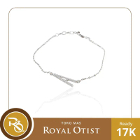 Gelang Emas Putih Inisial / Huruf 17 K