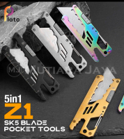 PLATO Carabiner Multifungsi Gantungan Kunci Pisau Aluminium Stainless