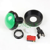 1pcs 60mm Big Round arcade Push Button LED Illuminated with Microswitch for DIY Arcade Game Machine Parts 12V Large Dome Light