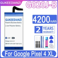 GUKEEDIANZI Replacement Battery G020J-B For Google Pixel 4 XL Pixel4 XL Rechargeable Battery 4200mAh Batteries + Free Tools