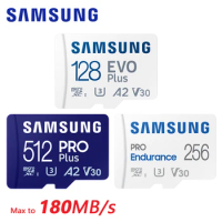 SAMSUNG EVO Plus Micro SD Card 128GB 64GB 512GB 256GB Micro SD Pro Plus Flash Memory Card SD Memory U1 U3 4K Microsd TF Cards