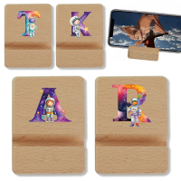 Small portable phone holder Phone stand table Adjustable holder Multifunctional Stand Wooden base