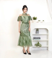 Ken-267 Long Dress Pesta wanita Elegan / Gaun Kondangan Formal Bridesmaid / Baju Natal Kekinian / Mo