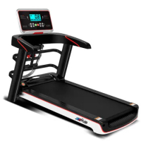 K&amp;B Home New Treadmill Massage Electric Walking Fully Foldable Mini Fitness Equipment Fitness Device Black Unisex
